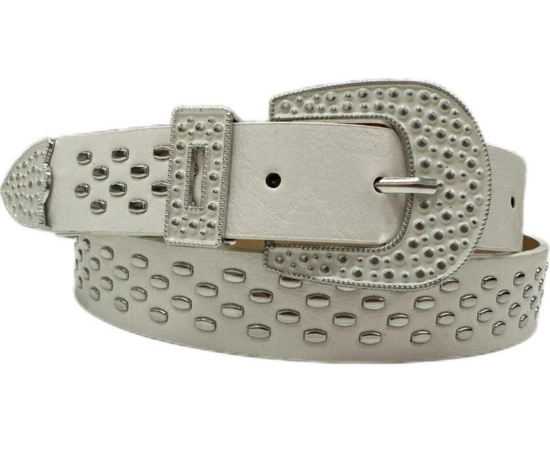 Cinto Country Unissex Cowboys Detalhe Bolinhas Zx-m-07 - Cinto